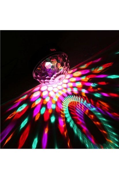 BAY MİA Küre Disko Topu Müzik Çalar Renkli Lazer Işıklı Bluetooth Sese Duyarlı Işıklar Disko Parti Işığı - 7