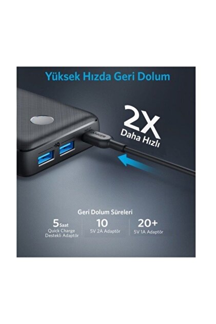 ANKER PowerCore セット Anker Powercore Select 20000 A1363 20000 mAh Taşınabilir Hızlı