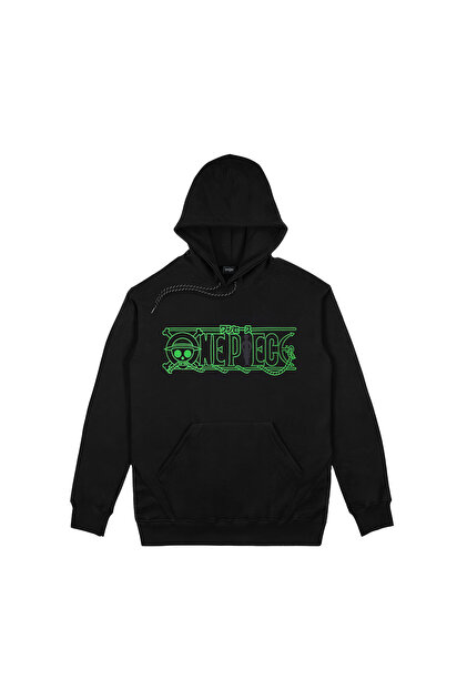 Orijin Tekstil One Piece Roronoa Zoro Ön Arka Baskılı Siyah