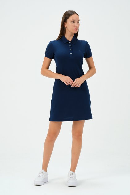 Classic Cotton Regular Comfort Polo Collar Dress