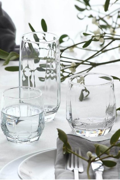 Diamond 18 Piece Soft Drink Glass Set Fma05058