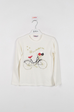 Koton Mädchen Kapuzenpulli Mit Teddybär-Print – Elastische Bündchen, Langärmlig