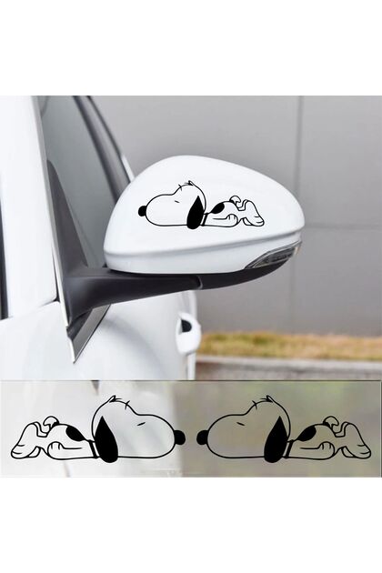 Peanuts Gang Rearview Mirror Motor Helmet Car Auto Sticker