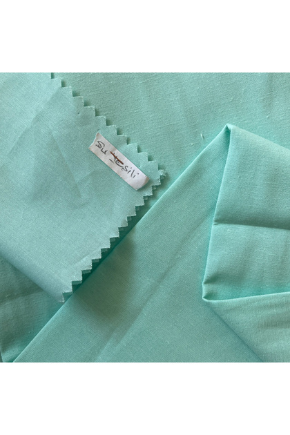 Water Green Color Cotton Polyester Poplin Fabric for Clothing, Bedding, Home Textile Decor (240cm Width)