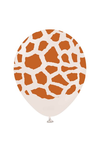 15 Giraffe Printed Balloons