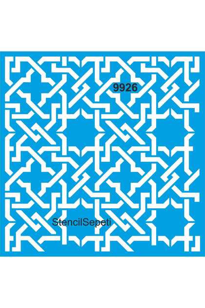Kundekari Pattern - Stencil Painting Template 30x30cm