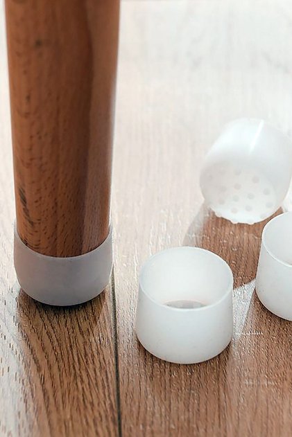 12 Adet Silikon Masa ve Sandalye Ayağı İçin Kaydırmaz Çizdirmez Mobilya Çorabı