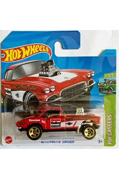 HOT WHEELS 62 Corvette Gasser Hw Gassers Koleksiyon -nadir- Metal