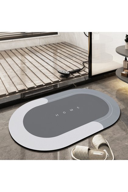 Stylish Design Magic Water Absorbent Bathroom Sink Toilet Mat Ablution Mat with Non-Slip Base