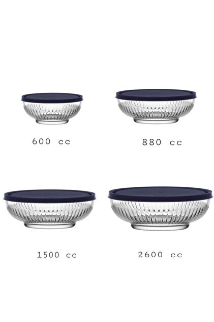 LAV Bduhome Tokyo Saklama Kabı 4 Lü Lacivert (2600CC 1500CC 880CC