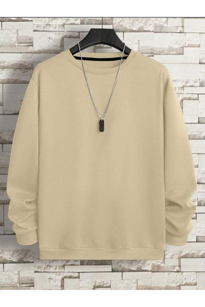 Düz renk kız/erkek çocuk kışlık Sweatshirt