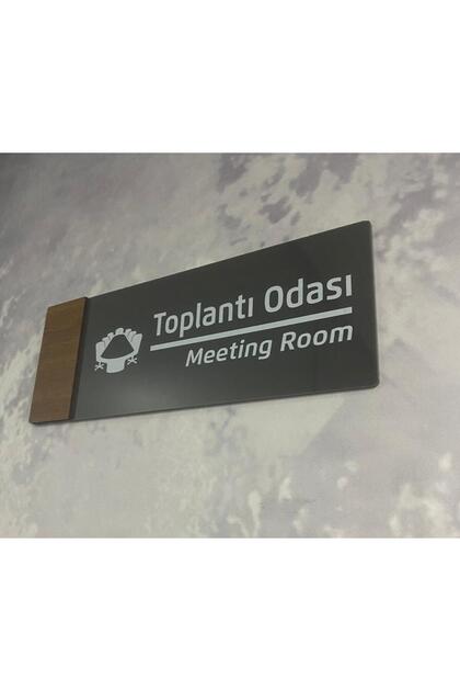 ㉑新品・保証書付 Tony　トニー「窓際のフォトジェニック」ミクスドメディア Dekokonsept Wooden Serisi (TOPLANTI ODASI ) Ofis Oda Kapı İsimliği