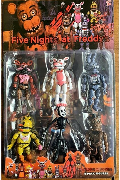 anıloyuncak Five Nights At Freddys Oyuncak Karakterler Fnaf 6 Lı