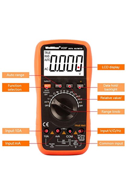 Wellhise VC97 Dijital Multimetre Avometre TRUE RMS - Fiyatı, Yorumları