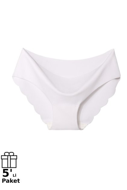 5-Piece Seamless Laser Cut Non-Marking Lycra Bikini Slip Panties (IMPORTED - PRODUCT)