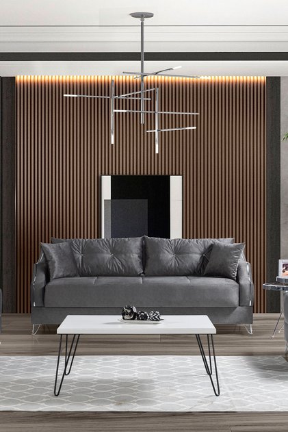 Almoda Çekyatlı Üçlü Kanepe Çekyat
