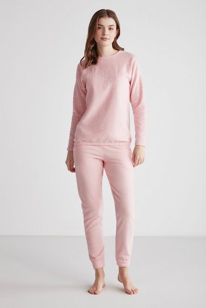 US Polo Assn16960 Women's Round Neck Pajamas Set