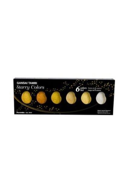 Kuretake Gansai Tambi Starry Colors Yaldız Sulu Boya 6 Renk