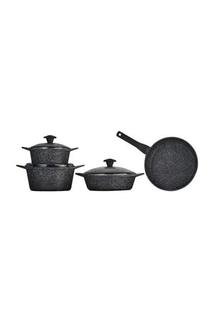 Falez Doa Cast Granit Döküm Set 7 Parça-black - Fiyatı, Yorumları