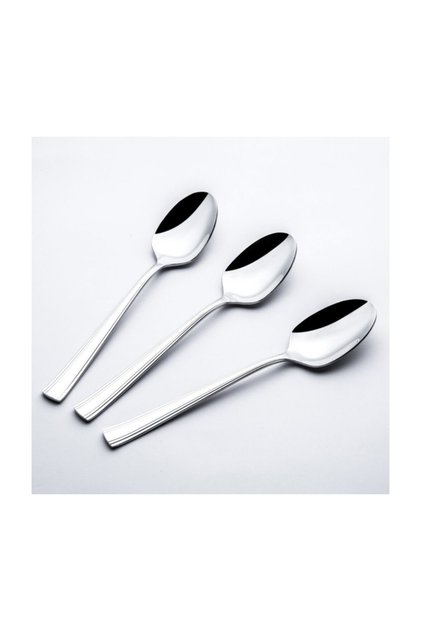 Katre Sade 6-Ad Yemek Spoon Set 18-10 304.Quality