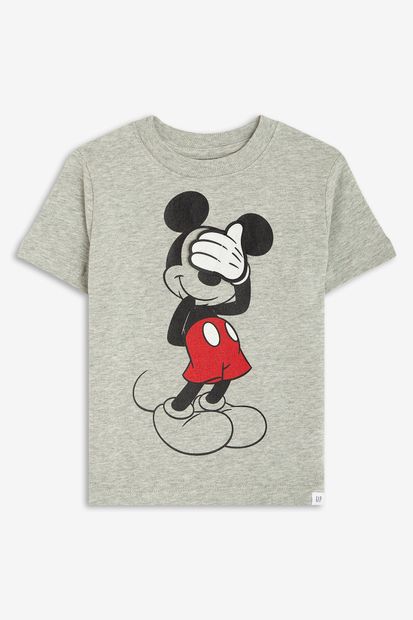 GAP Baby Erkek Bebek Disney Mickey Mouse 3D Grafik T-Shirt - 1