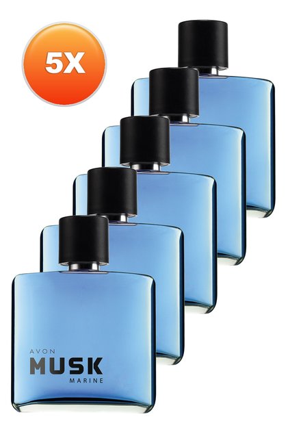 Musk Marine Erkek Parfüm Edt 75 ml 5'li Set 5050000104876