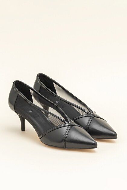 Elle Shoes MIKENNA Siyah Kadın Topuklu Ayakkabı - 2