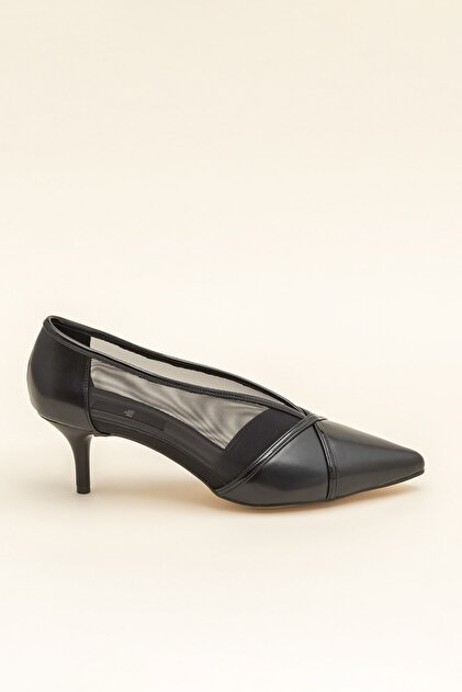 Elle Shoes MIKENNA Siyah Kadın Topuklu Ayakkabı - 4