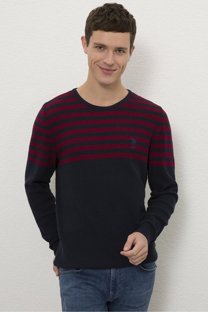 Navy Blue Men's Sweater