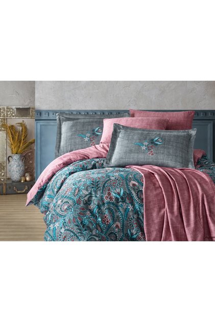 Estela Satin Double Duvet Cover Set