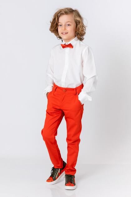 Boy's Orange Pants