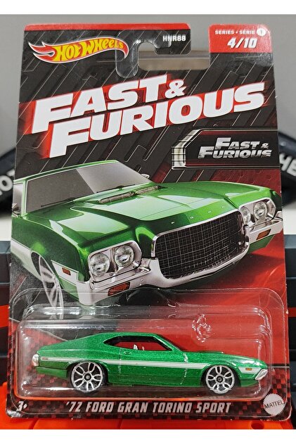 HOT WHEELS 72 FORD GRAN TORINO SPORT FAST AND FURIOUS 1:64 Ölçek