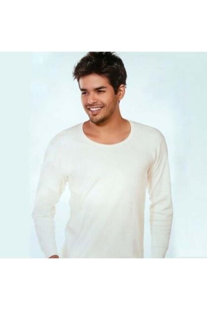 0112 Men's Interlock Winter Long Sleeve Undershirt Top Cotton Undershirt
