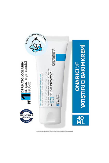 フェイスクリーム LA ROCHE-POSAY CICAPLAST BAUME B5+ 40ml La Roche Posay Cicaplast Baume B5+ 40 ml Kuru Cilt Yapıları İçin
