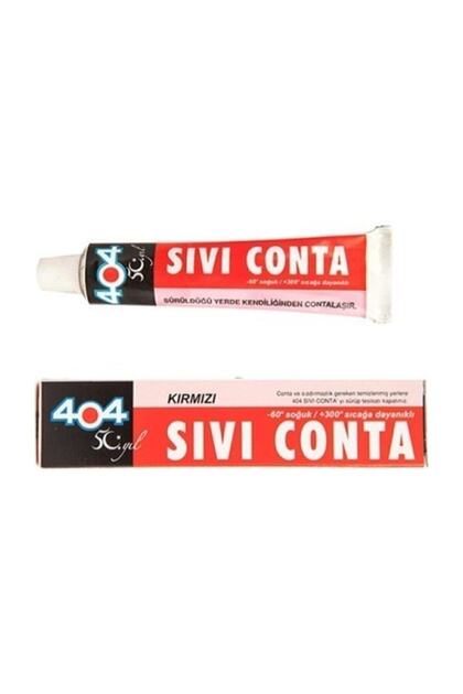 404 Sıvı Conta Kırmızı 80 Gram