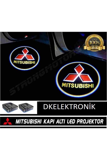 Mıtsubıshı Araçlar Uyumlu Pilli Yapıştırmalı Kapı Altı Led Logo