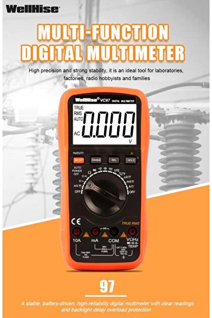Wellhise VC97 Dijital Multimetre Avometre TRUE RMS - Fiyatı, Yorumları