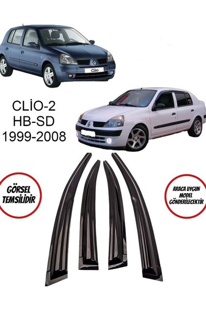 Renault Clio 2 Cam Rüzgarlığı 4lü 1999-2008 Arası