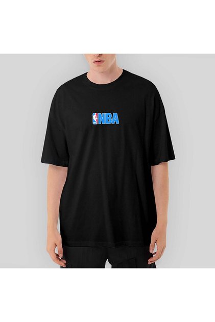 NBA Logo Oversize Black T-Shirt L