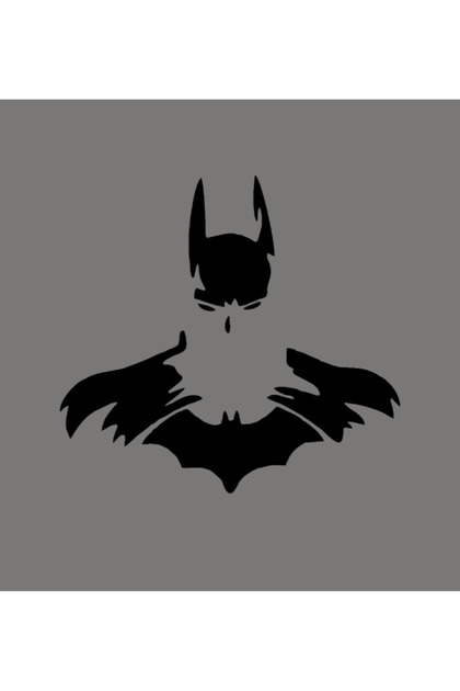 Batman Sticker Araba Motorsiklet Oto Pc Sticker 14cm*13cm SİYAH