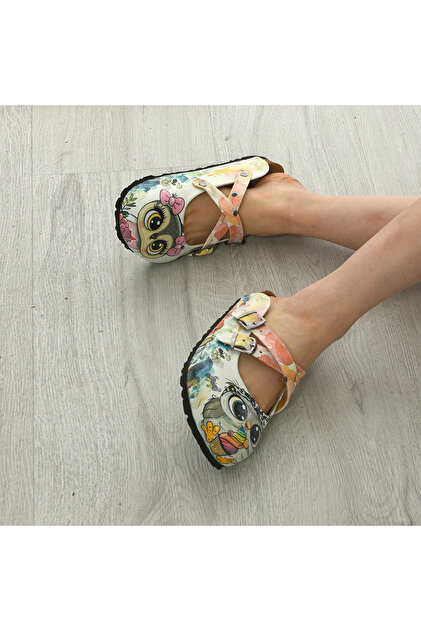 azizsahinshoes 6309 Baykuşlu Çapraz Sabo Terlik - Fiyatı, Yorumları