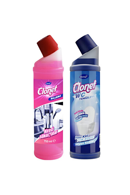 Diversey Clonet Kireç Çözücü + Wc Temizleyici 750ML (2'li Set