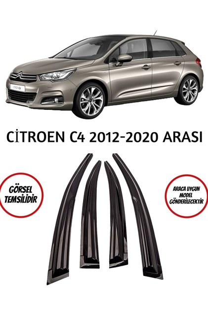 Citroen C4 2012-2020 Arası Cam Rüzgarlık 4lü Takım