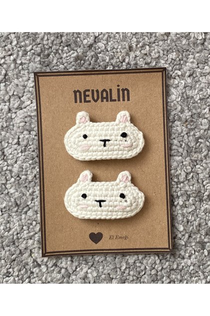 Rabbit Knitted Snap Girl's Buckle