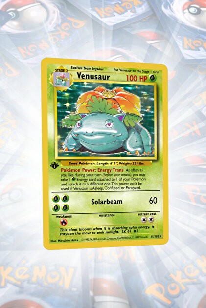 Gorilla Cards Venusaur 1st Edition Base Set Vintage Holo Custom
