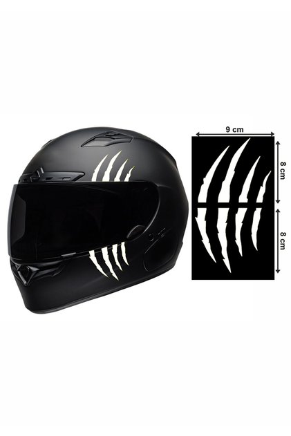 Motorsiklet Kask Pençe Sticker 9x16 cm