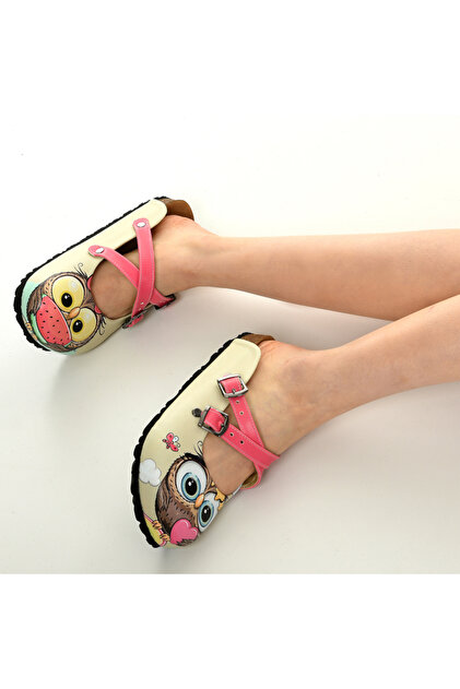 azizsahinshoes 5403 Baykuşlar Çapraz Sabo Terlik - Fiyatı, Yorumları