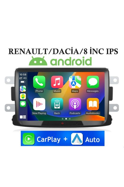 RENAULT DACİA DUSTER SYMBOL SANDERO UYUMLU ANDROİD MULTİMEDYA 2/32GB CARPLAYLİ HD IPS EKRAN