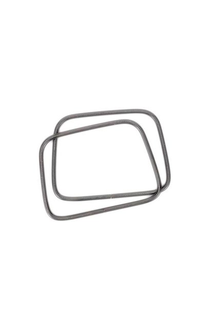 Metal Square Bag Handle (Pair) - Anthracite