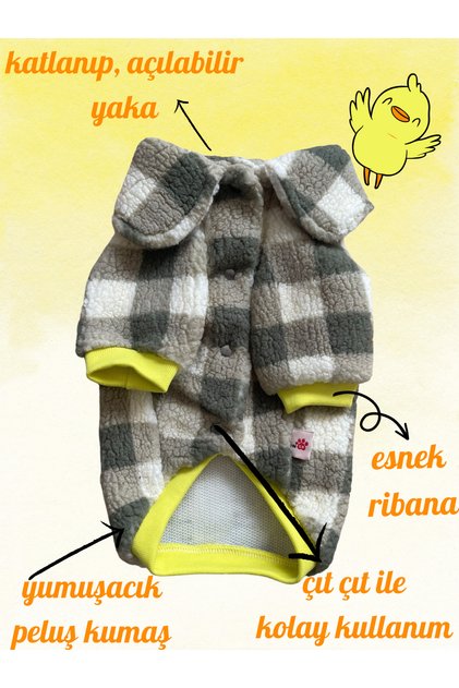 Cat Dog Plush Jacket (Snap)